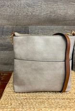 Coronet Coronet Grey Crossbody W/Brown Strap