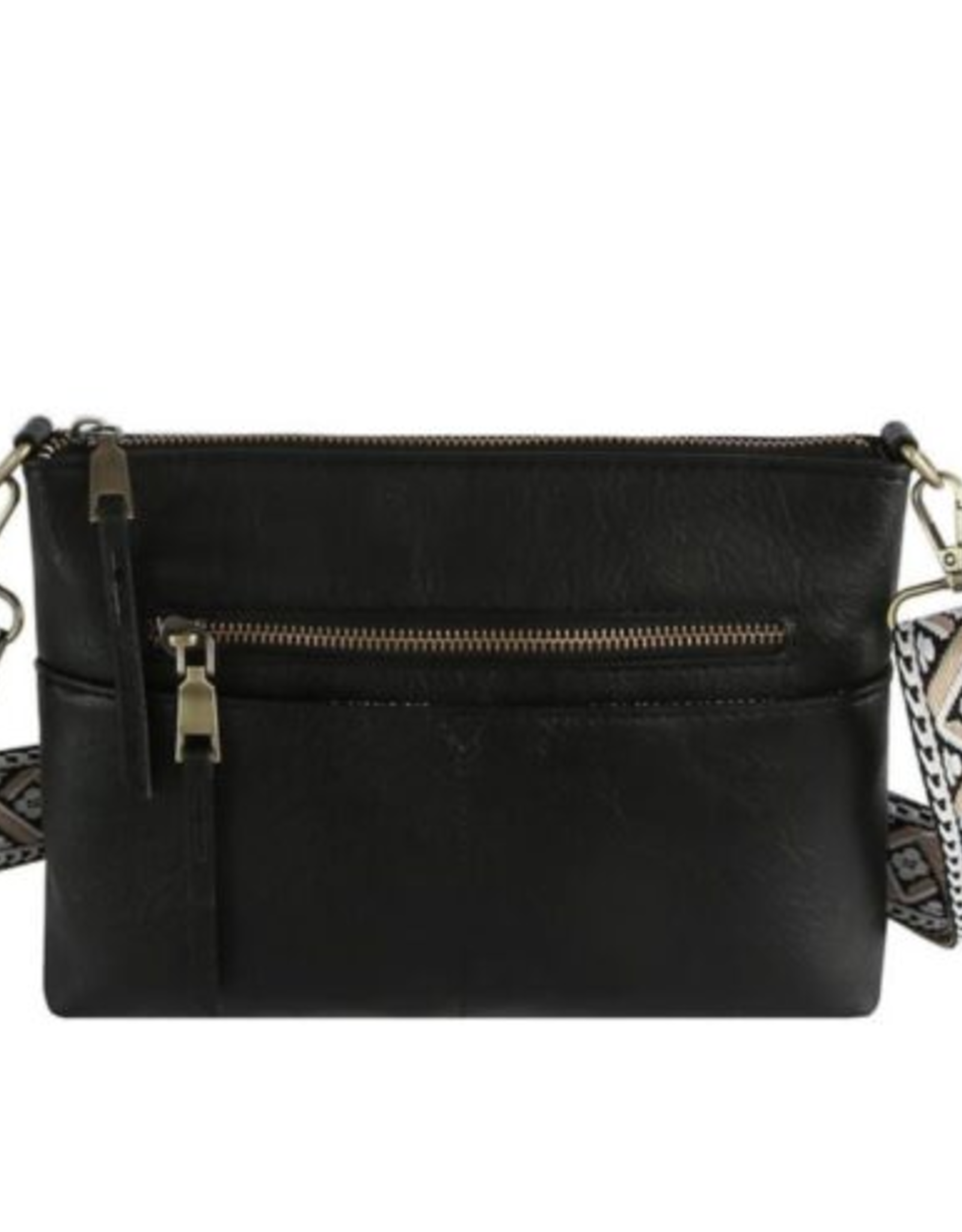Coronet Coronet Black Rectangular Crossbody W/Guitar Strap