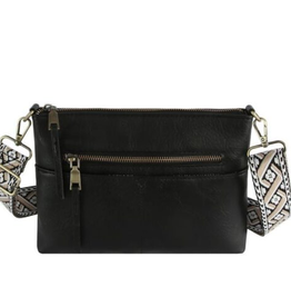 Coronet Coronet Black Rectangular Crossbody W/Guitar Strap