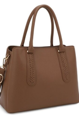 Coronet Coronet Brown Structured Satchel W/Whipstitch