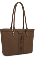 Coronet Coronet Brown Tote W/Whipstitch Detail