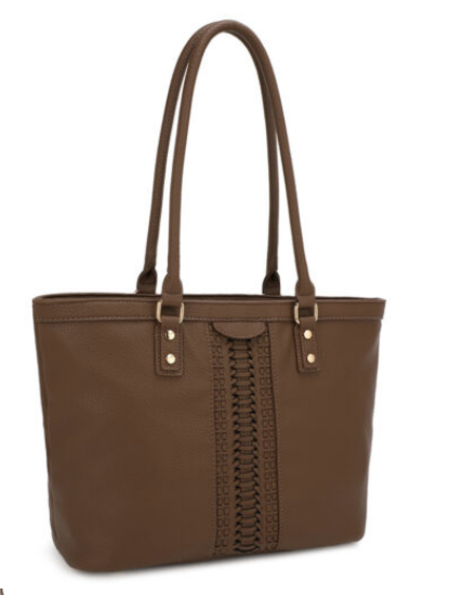 Coronet Coronet Brown Tote W/Whipstitch Detail