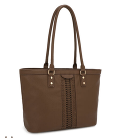 Coronet Coronet Brown Tote W/Whipstitch Detail