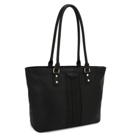 Coronet Coronet Black Tote W/Whipstitch Detail