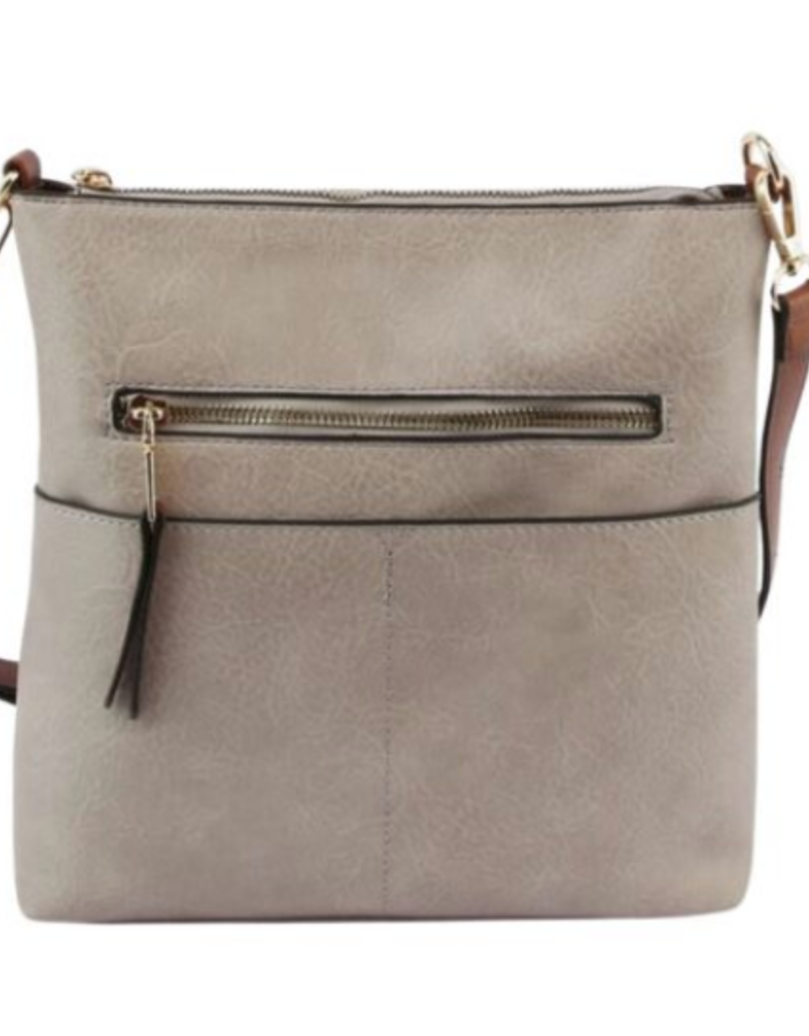 Coronet Coronet Grey Crossbody W/Brown Strap