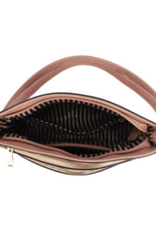 Coronet Coronet Dk. Pink Tooled 3 Zip Crossbody