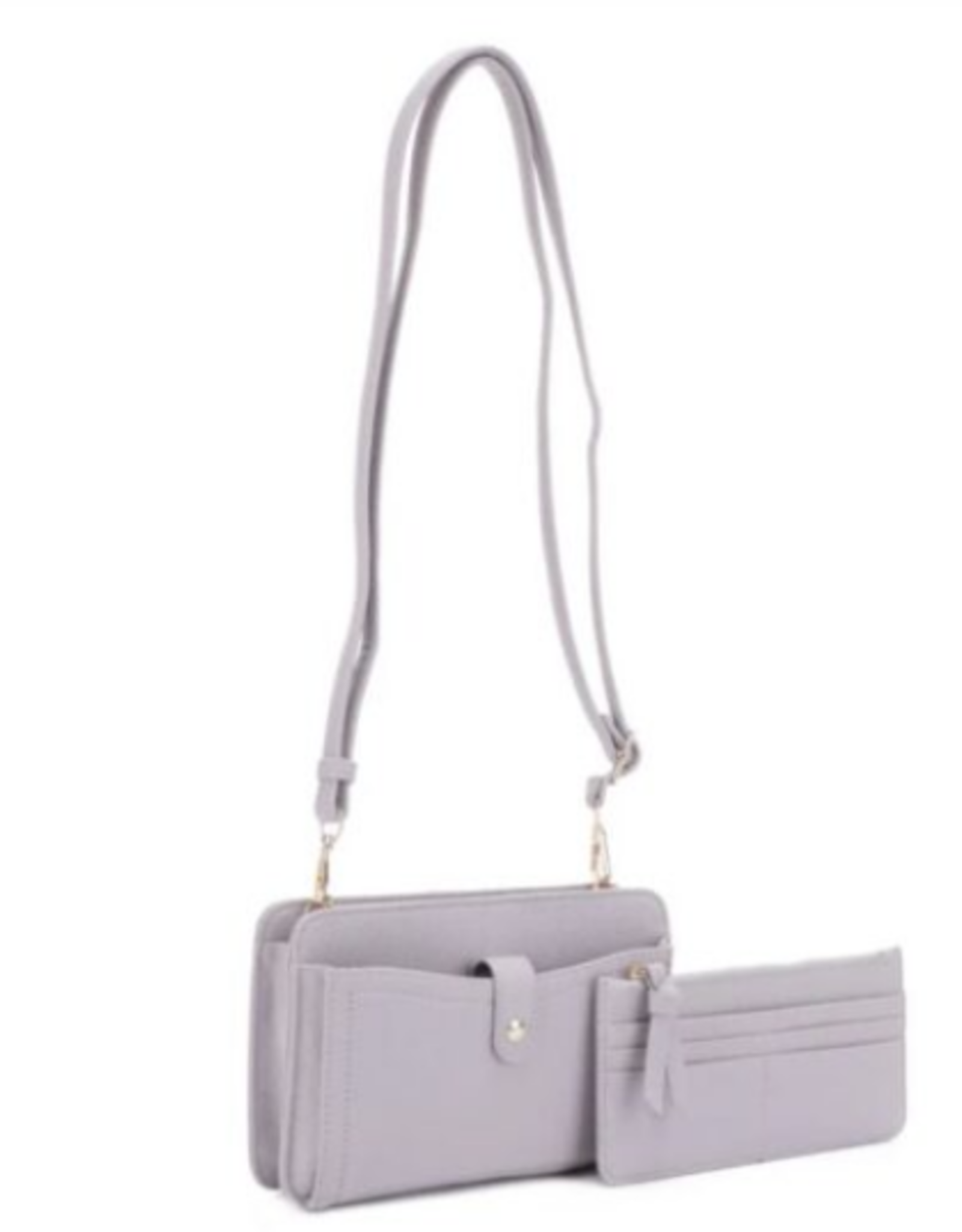 Coronet Coronet 39037 Lt. Grey Crossbody W/Card Holder