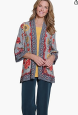 Multiples Multiples Petite  Multi 3/4 Sleeve Banded Open Front Jacket AS