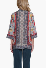 Multiples Multiples Petite  Multi 3/4 Sleeve Banded Open Front Jacket AS
