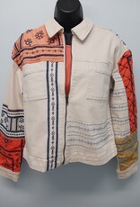 Tru Luxe Tru Luxe  Multi Embroidered Shirt Jacket HS