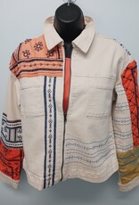 Tru Luxe Tru Luxe  Multi Embroidered Shirt Jacket HS