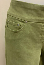 Multiples Multiples Moss Green P/O 5-Pkt Fringe Hem Ankle Pant AO