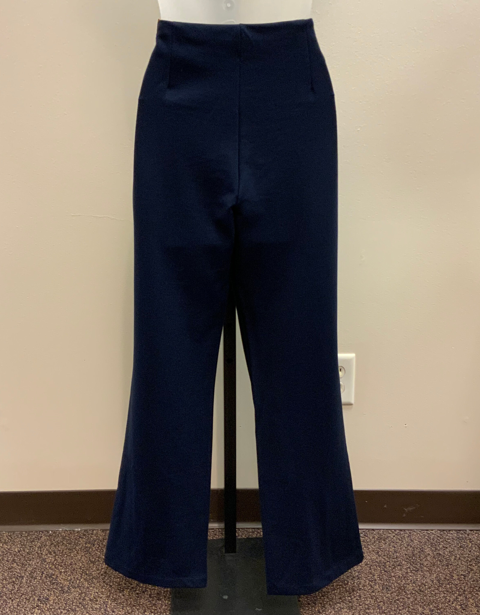 Multiples Multiples Midnight Elastic No Waist Pintuck Flare Leg Ankle Pant AC
