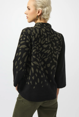 Joseph Ribkoff Joseph Ribkoff Black/Avocado Animal Print Sweater  SA