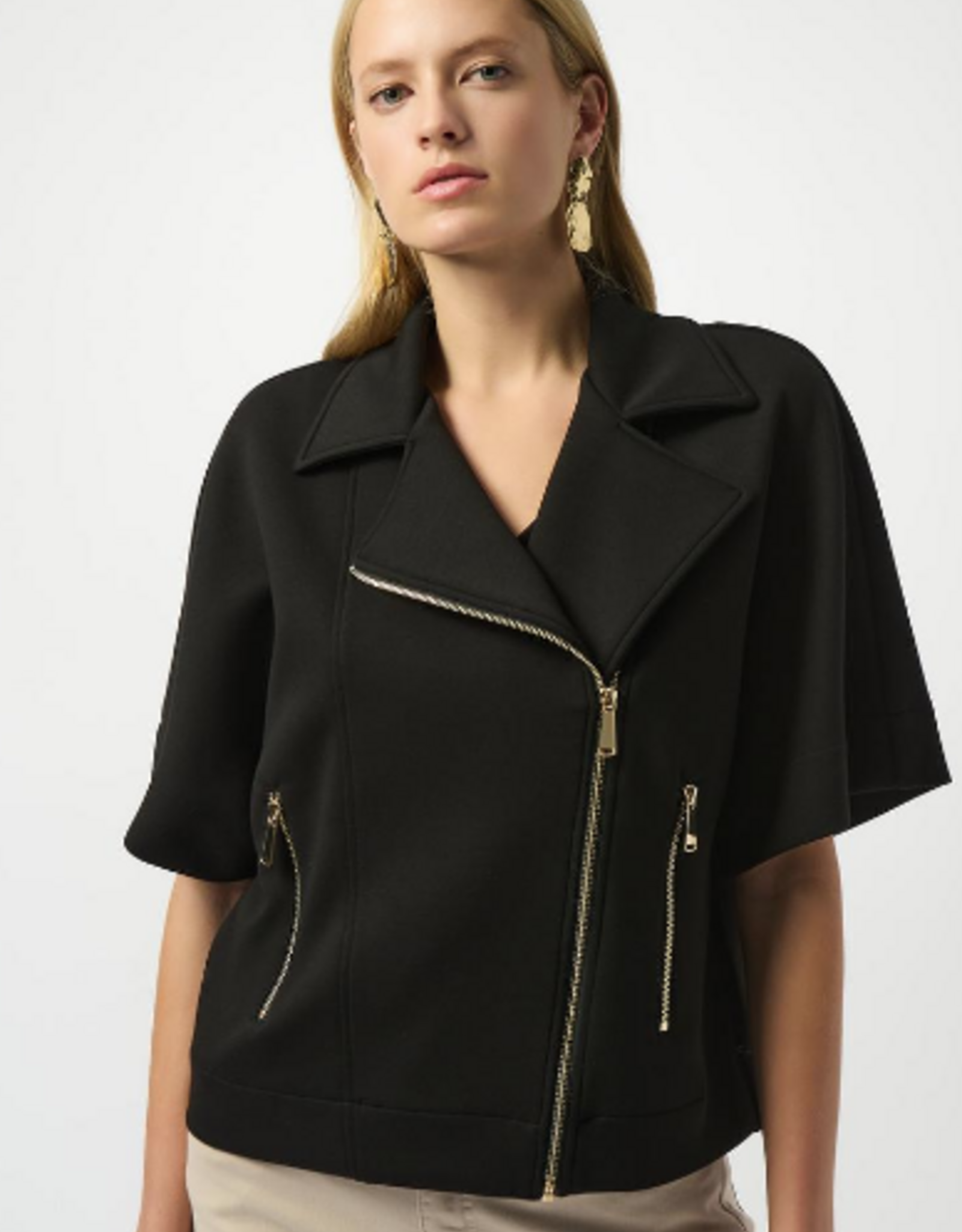 Joseph Ribkoff Joseph Ribkoff  Black Scuba Boxy Jacket BLR