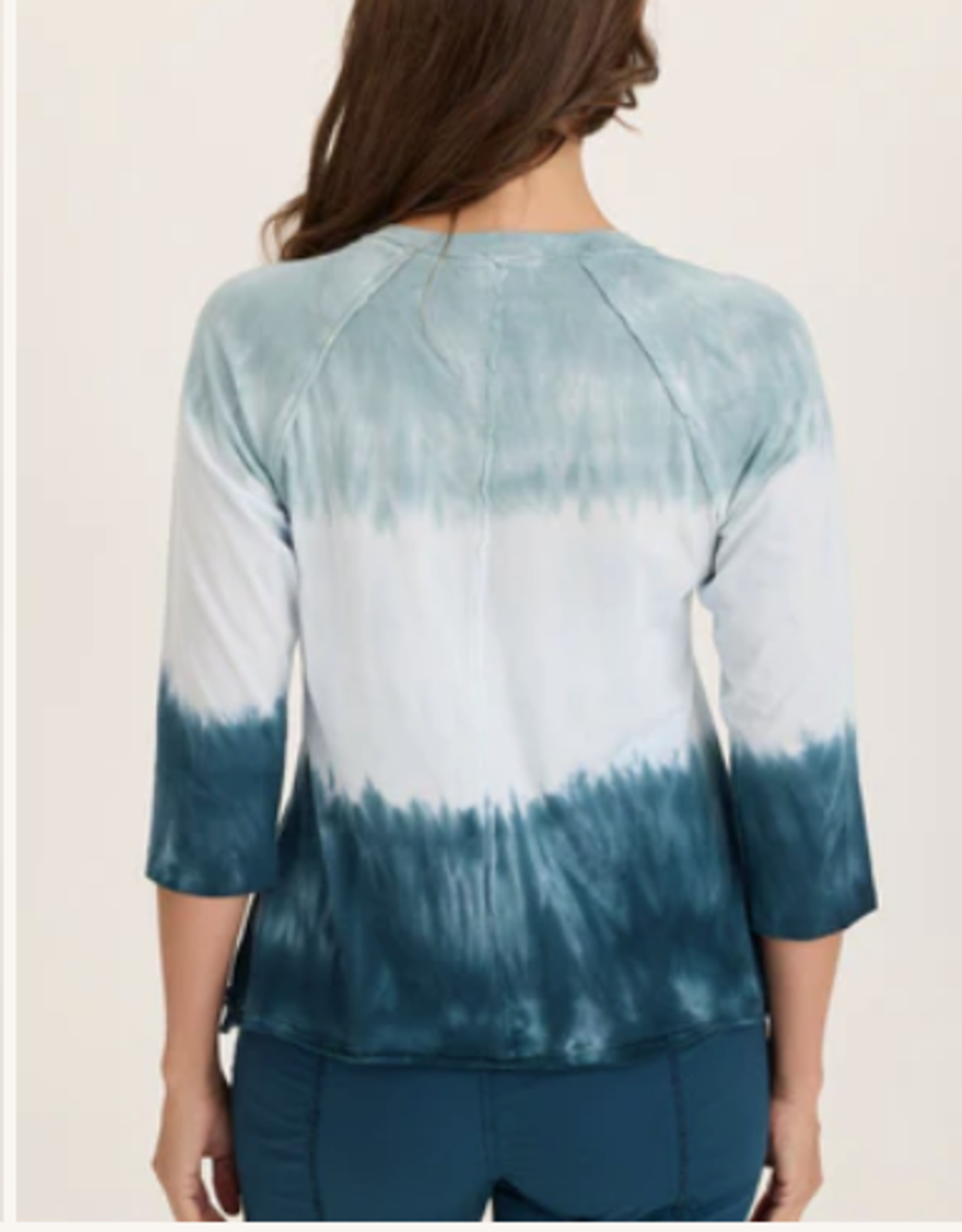 Wearables Wearables Tricolor Ombre V-Neck Maven Top LH