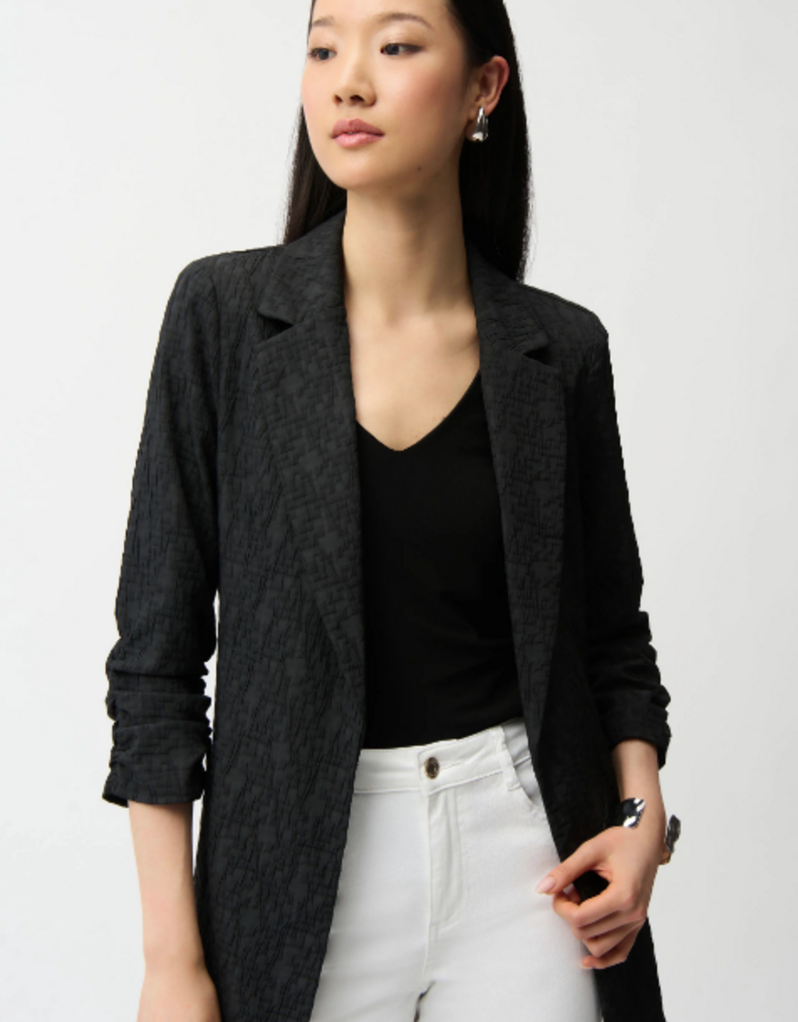 Joseph Ribkoff Joseph Ribkoff  Black Open Front Blazer