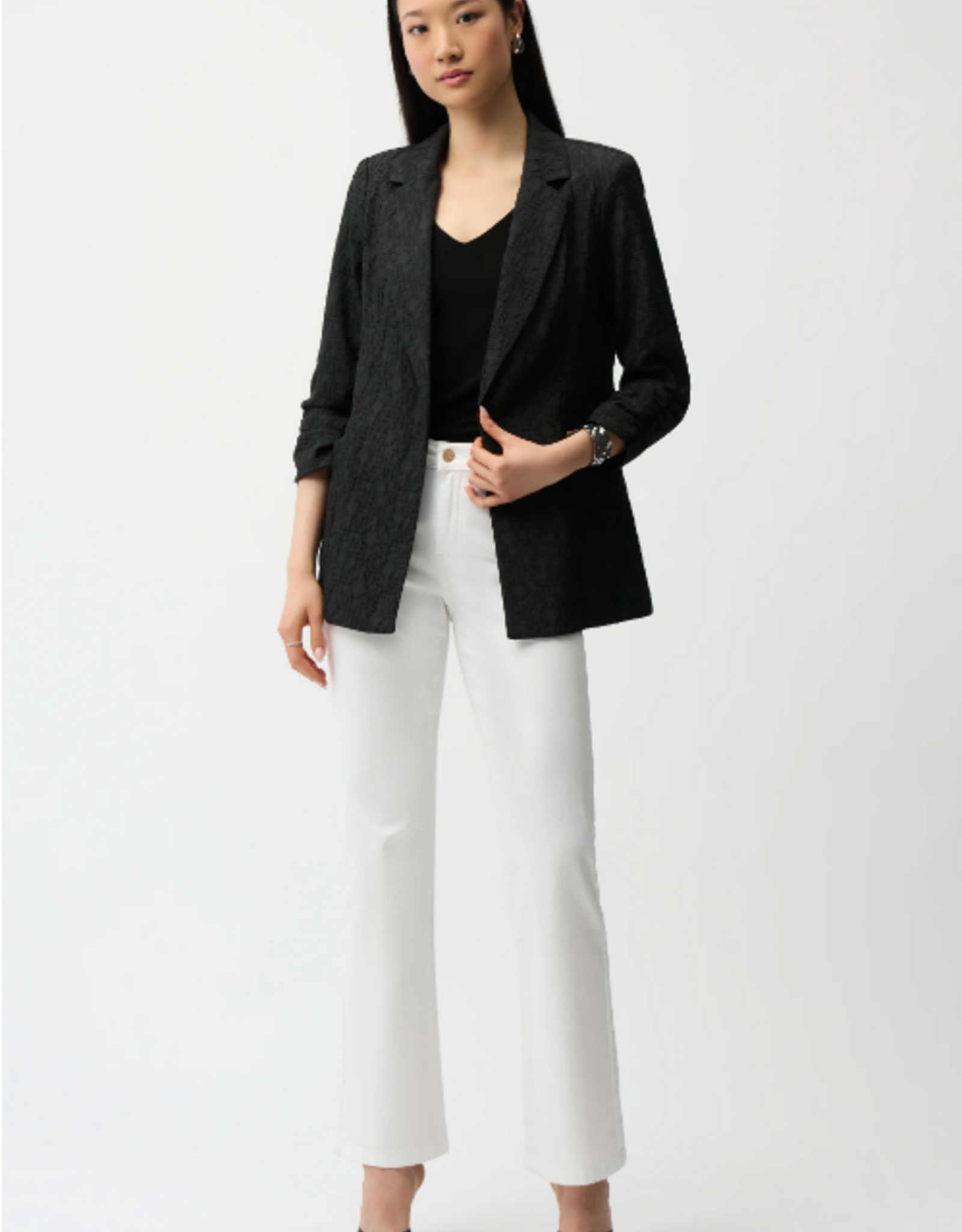 Joseph Ribkoff Joseph Ribkoff  Black Open Front Blazer