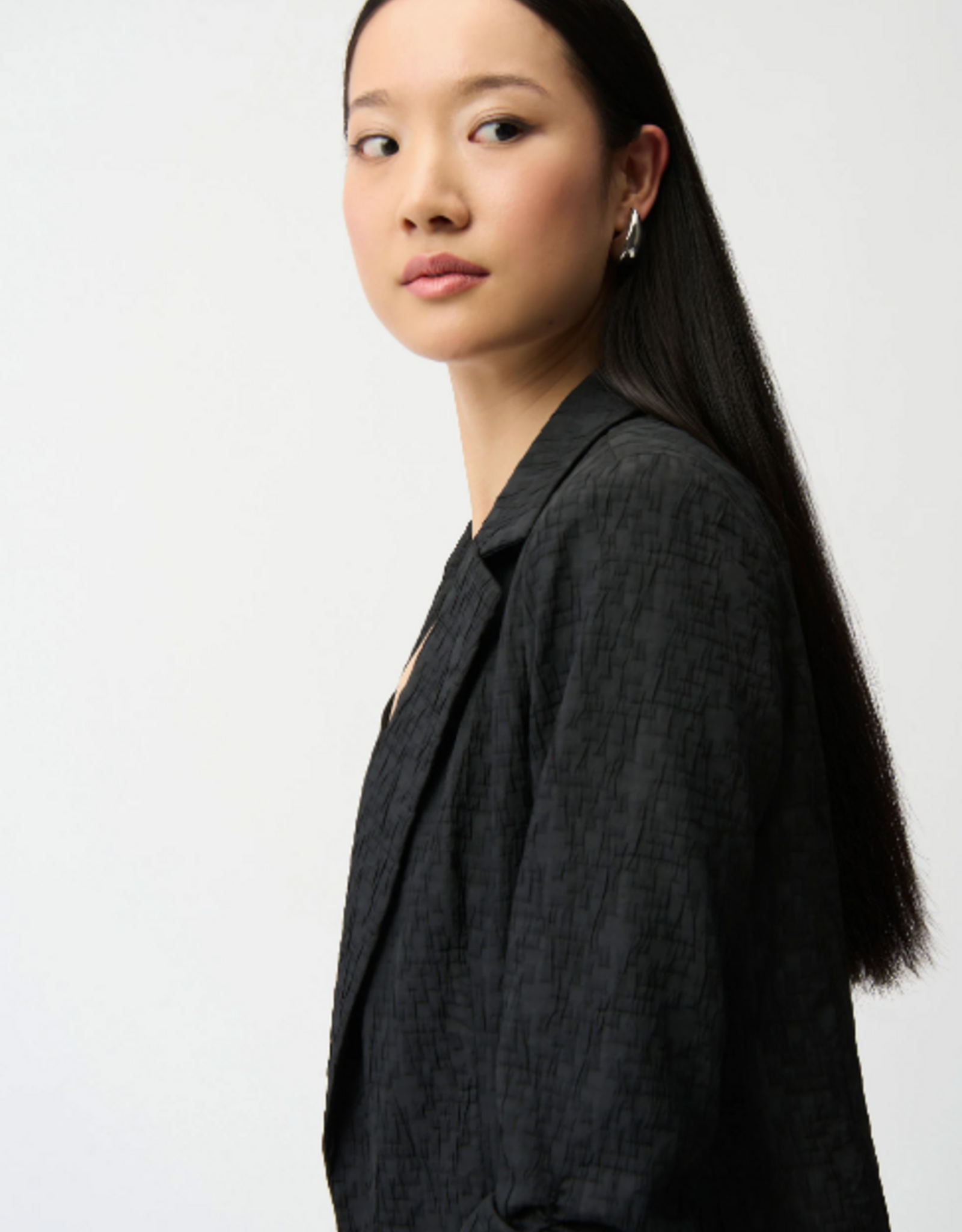 Joseph Ribkoff Joseph Ribkoff  Black Open Front Blazer