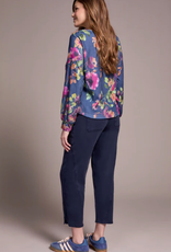 Tribal Tribal Marine L/S Crew Neck Top W/Shirttail LL Tribal Tribal Marine L/S Crew Neck Top W/Shirttail LL