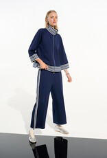 Joseph Ribkoff Joseph Ribkoff Indigo Scuba Jersey Jacket w/Funnel Collar