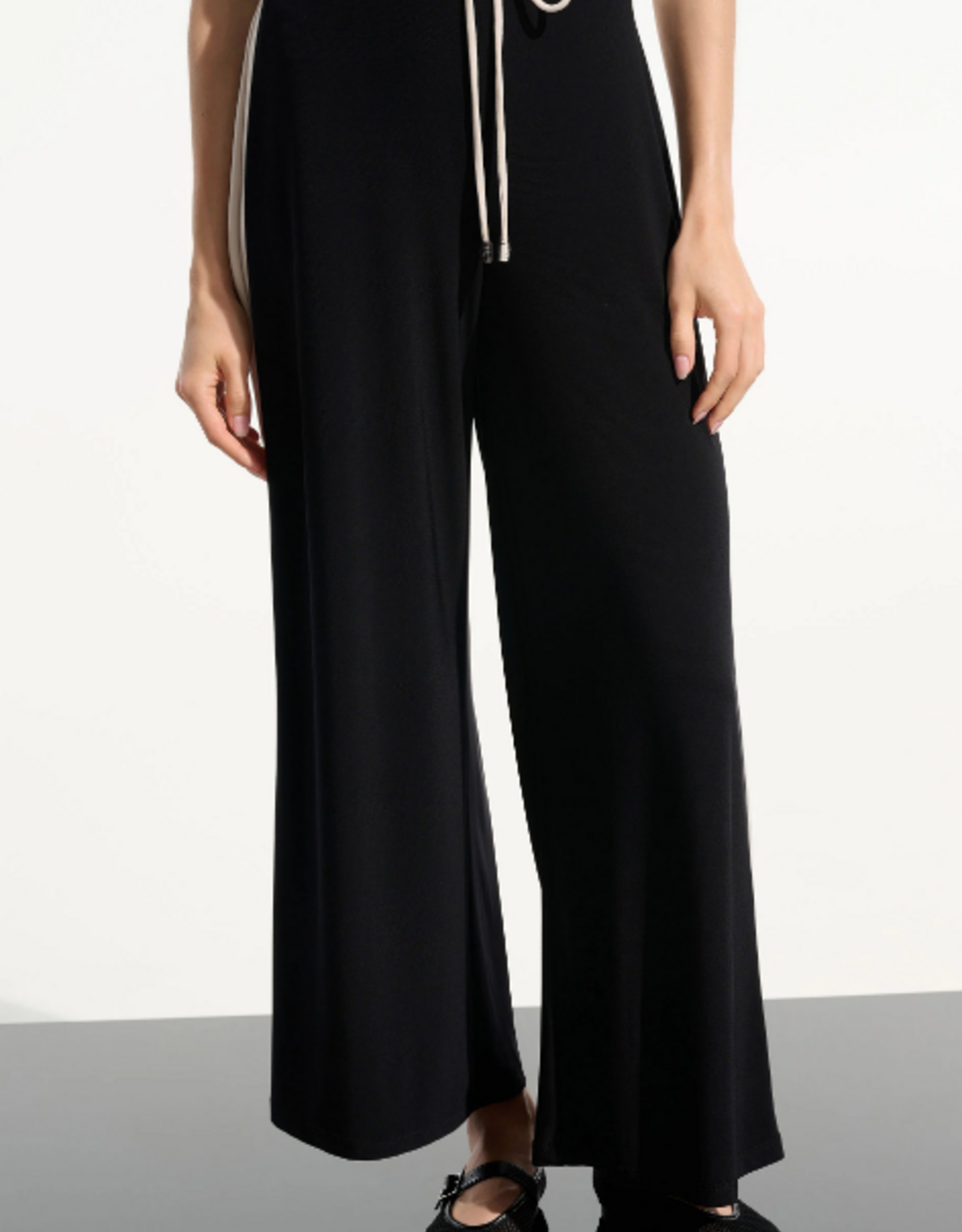 Joseph Ribkoff Joseph Ribkoff Black Silky Knit Block Wide Pull-On Pants