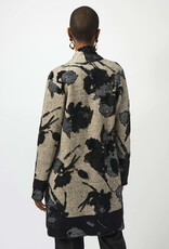 Joseph Ribkoff Joseph Ribkoff Chmpgn/Blk Jacquard Sweater Knit Cardigan