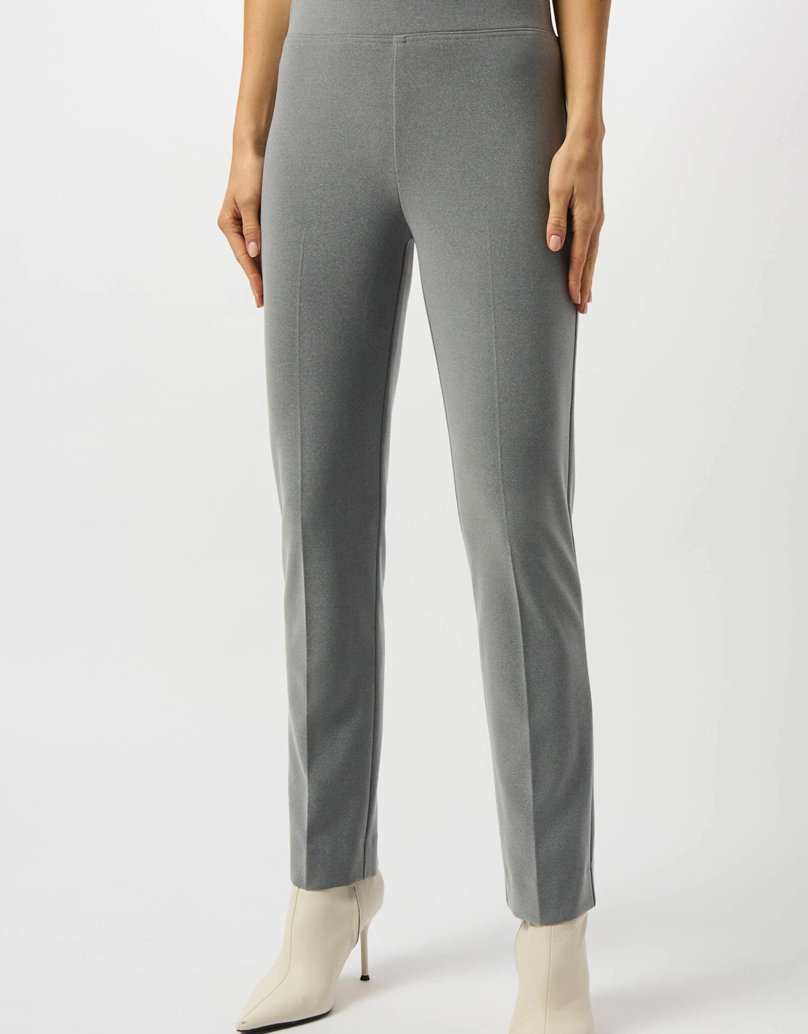 Joseph Ribkoff Joseph Ribkoff Grey Silky Knit Straight Leg Pull-On Pants