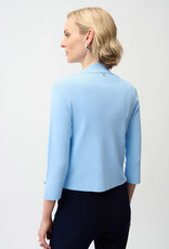 Joseph Ribkoff Joseph Ribkoff Sky Blue Viscose Blend Open-Front Cardigan