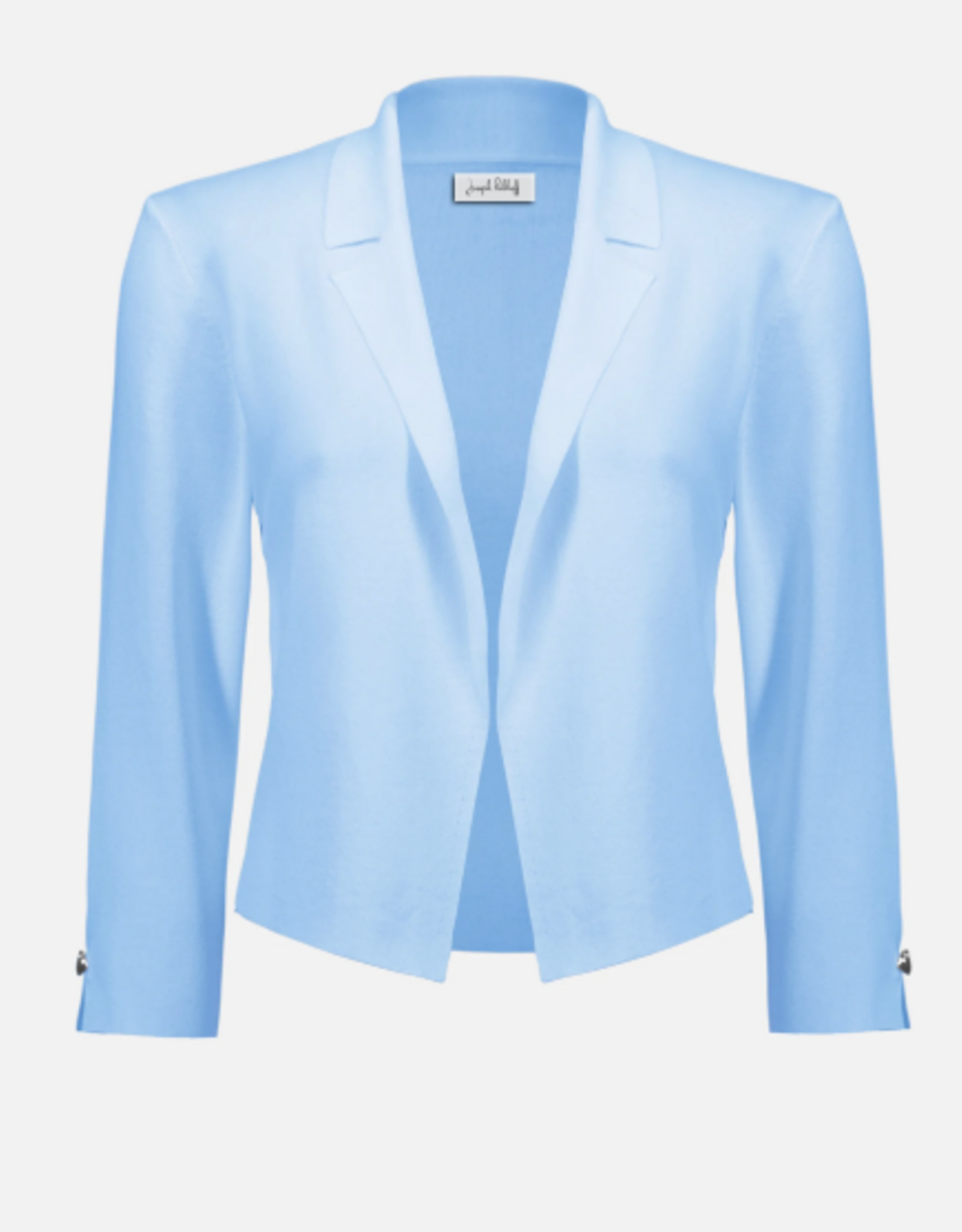 Joseph Ribkoff Joseph Ribkoff Sky Blue Viscose Blend Open-Front Cardigan