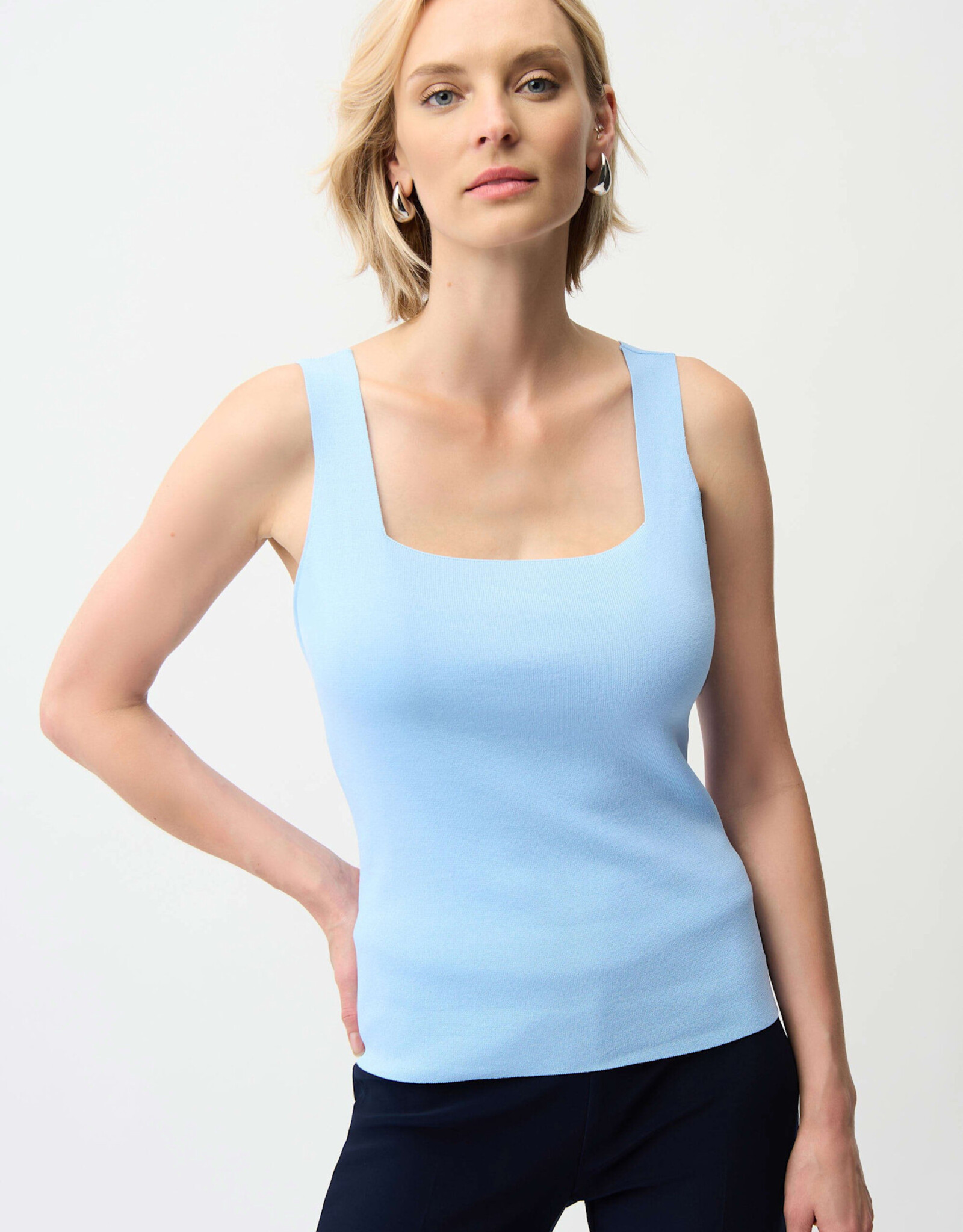 Joseph Ribkoff Joseph Ribkoff Sky Blue Viscose Blend Fitted Camisole