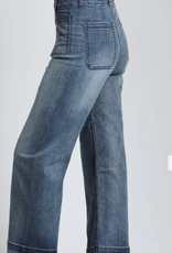 APNY APNY Indigo Cropped Wide Leg Pant W/Patch Pockets CL