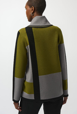 Joseph Ribkoff Joseph Ribkoff Jacquard Artichoke Color Blocked Sweater SA