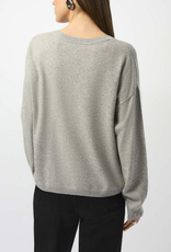 Joseph Ribkoff Joseph Ribkoff Grey  V-Neck L/S Pull Over Sweater OS