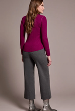 Tribal Tribal  H.Plummwine Henley Top W/Buttons