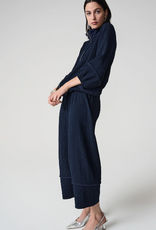 Joseph Ribkoff Joseph Ribkoff Midnight Blue Seersucker Balloon Pull-On Pants