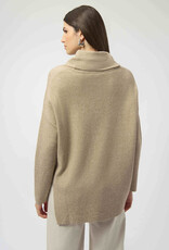 Joseph Ribkoff Joseph Ribkoff Oatmeal Knit Asymmetrical Pullover Sweater