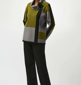Joseph Ribkoff Joseph Ribkoff Artichoke Jacquard Color Block Pullover Sweater
