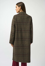 Joseph Ribkoff Joseph Ribkoff Camel/Multi Plaid Wool Blend Double-Faced Coat Joseph Ribkoff Joseph Ribkoff Camel/Multi Plaid Wool Blend Double-Faced Coat