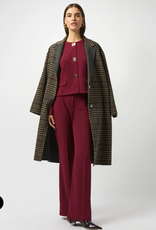 Joseph Ribkoff Joseph Ribkoff Camel/Multi Plaid Wool Blend Double-Faced Coat Joseph Ribkoff Joseph Ribkoff Camel/Multi Plaid Wool Blend Double-Faced Coat