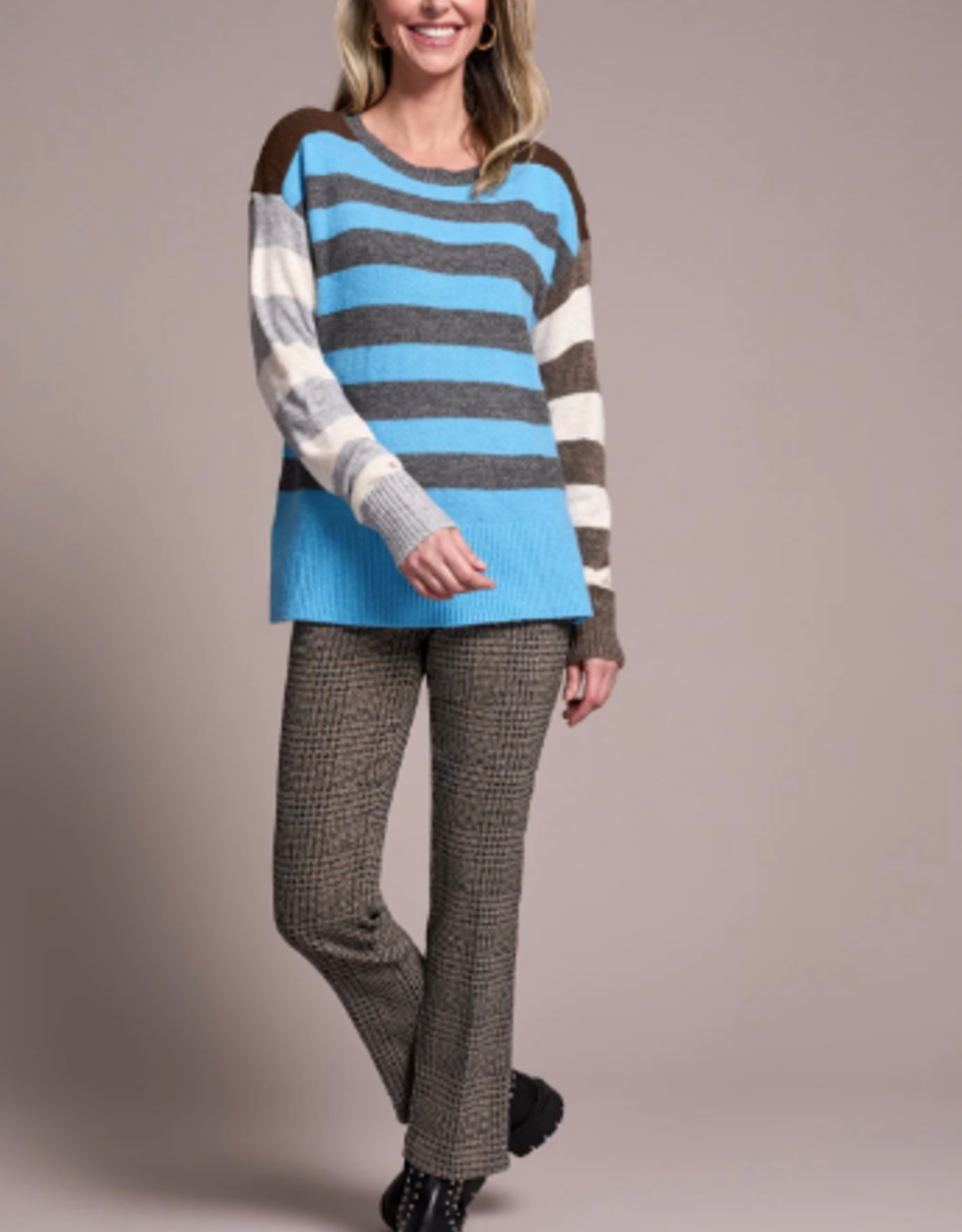 Tribal Tribal Celestial L/S Boat Neck Sweater CC