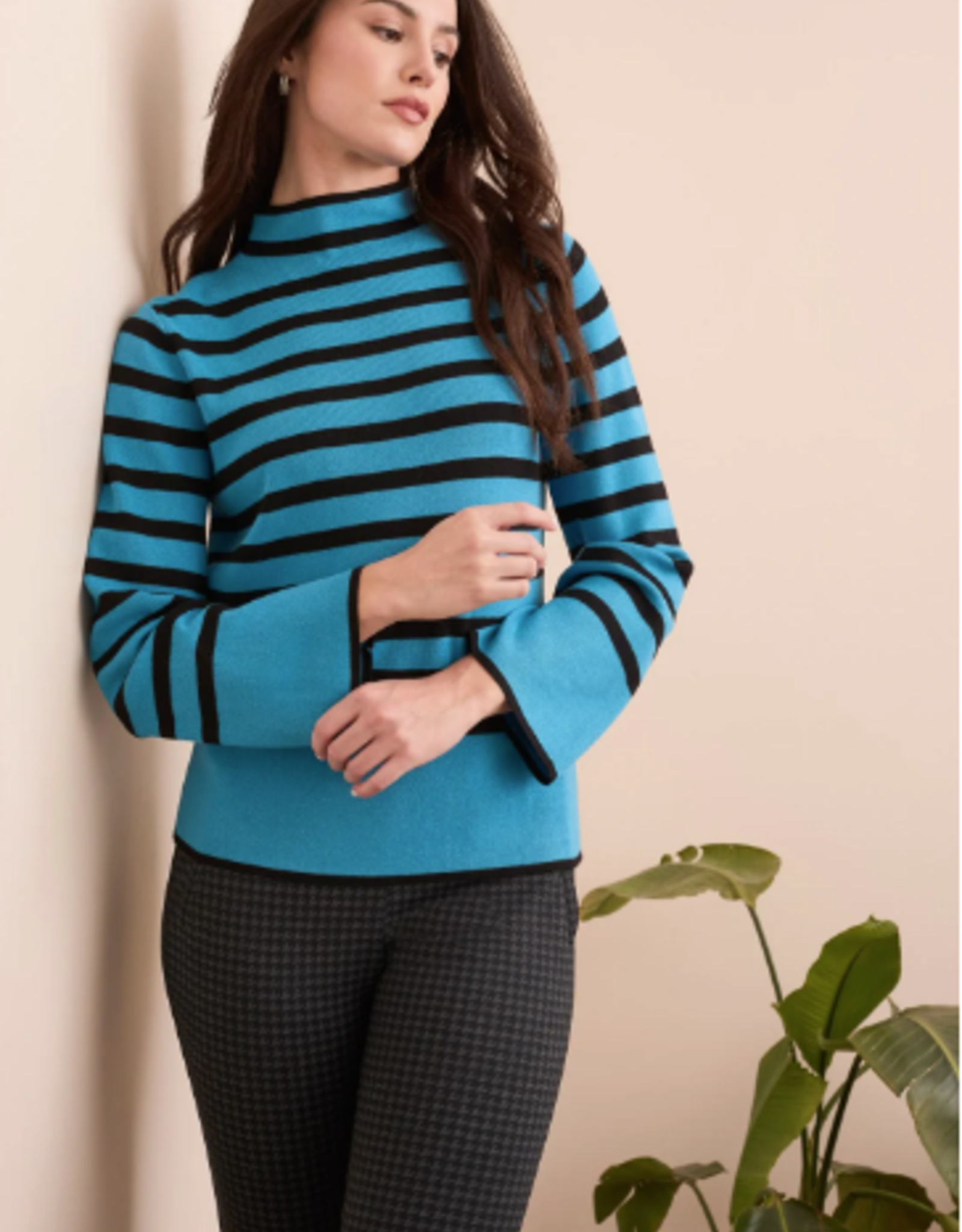 Tribal Tribal  Celestial L/S Funnel Neck Sweater AS