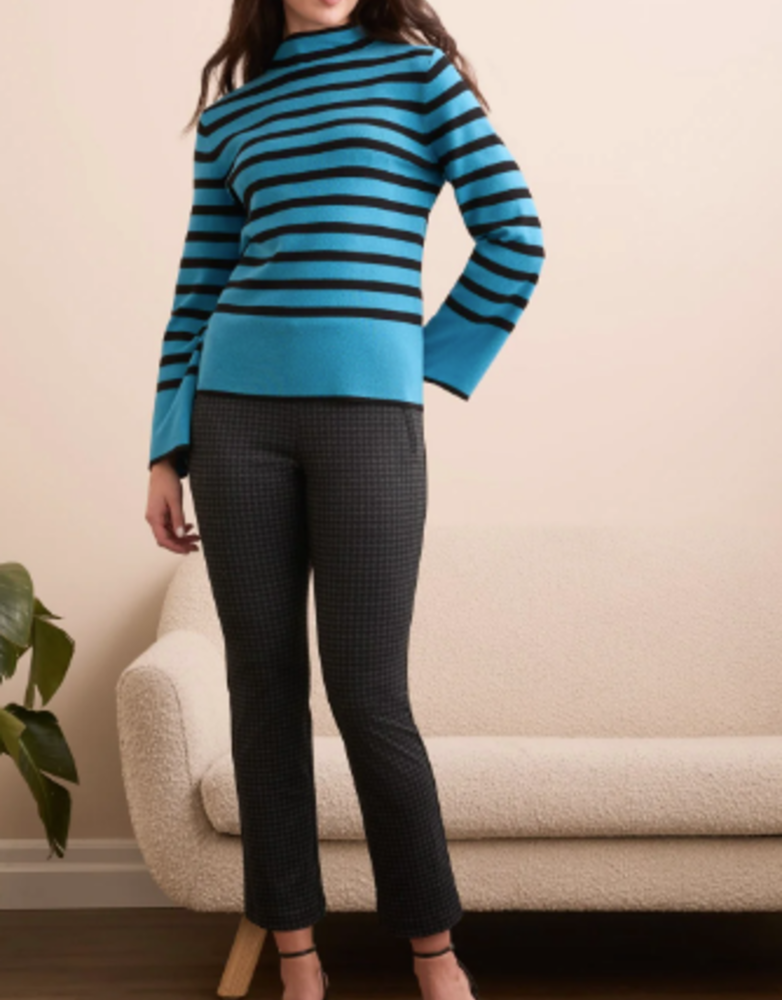 Tribal Tribal  Celestial L/S Funnel Neck Sweater AS