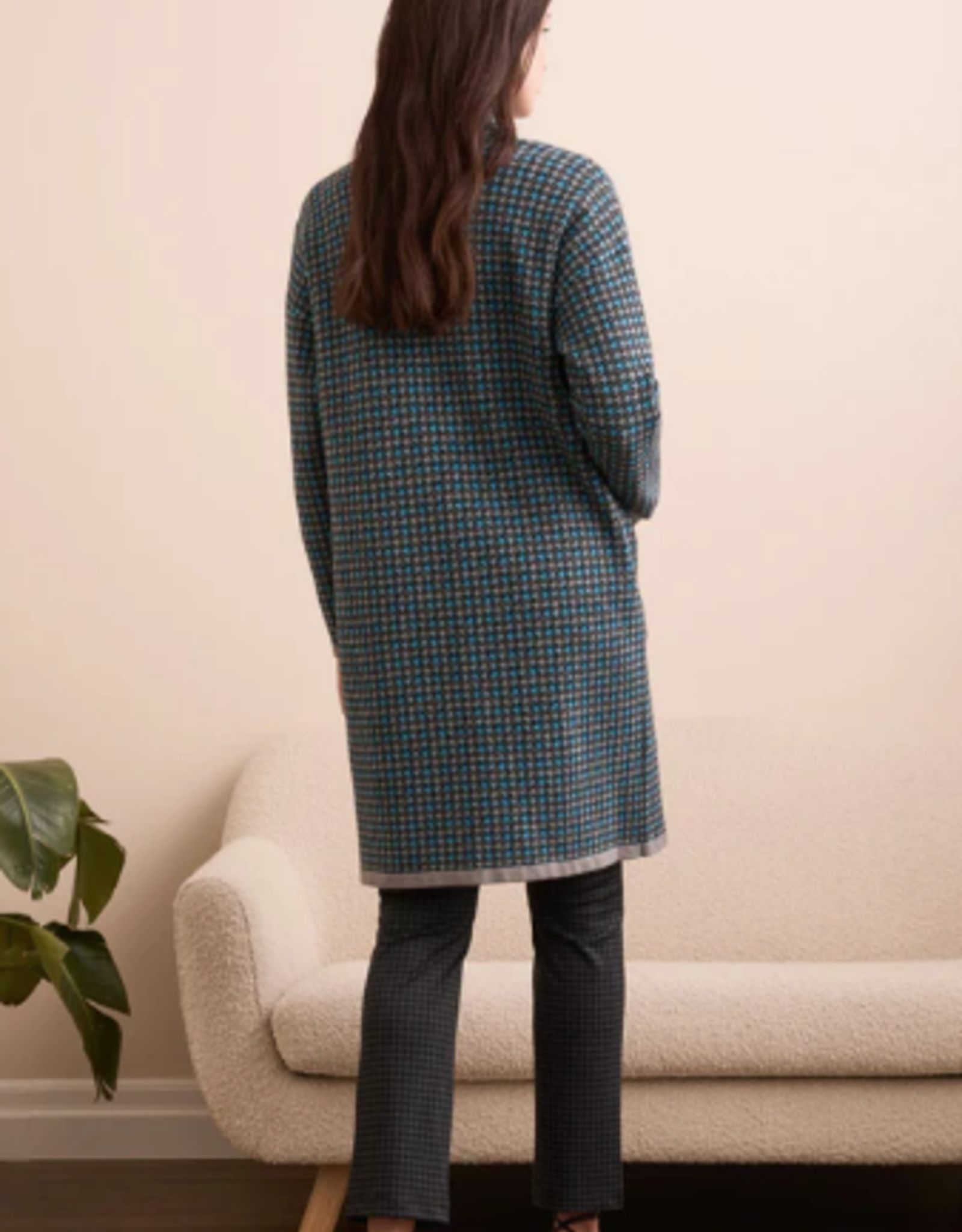 Tribal Tribal Charcoal L/S Coatigan W/Pockets HS