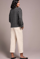 Tribal Tribal Black L/S Crew Neck Top W/Cuff AO