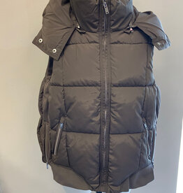 Tribal Tribal 2247O Fossil Quilted Vest W/Removable Hood HC