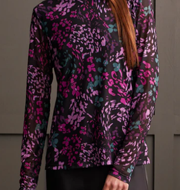 Tribal Tribal Plumwine T Neck Top With Lining