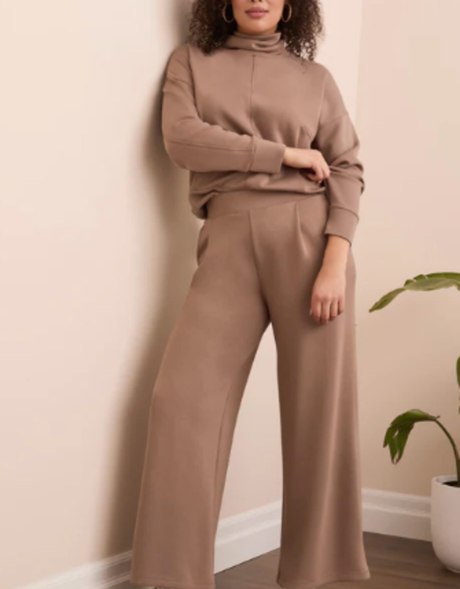 Tribal Tribal Fossil Pull On Pant W/Pockets AS