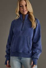 Panache Apparel Panache Navy 1/4 Zip Sweatshirt LH