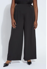 Lysse Lysse Black Pull-On Darcy Pleated Wide Leg Pant